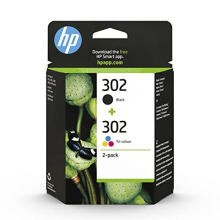 HP X4D37AE 302 Original Ink Cartridges, Black and Tri-color, 2 Count Pack of 1