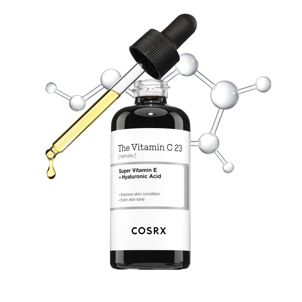 COSRX Pure Vitamin C 23 percent Serum with Vitamin E Ascorbic acid  Hyaluronic Acid, Hydrating Facial Serum, Reduces Fine Lines 0.70 fl.oz / 20 g