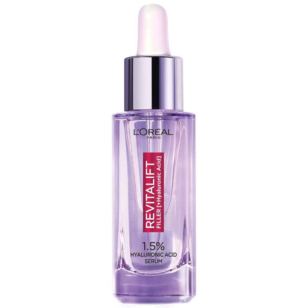 LOreal Paris Revitalift Filler Hyaluronic Acid Serum, 1.5 percent Pure Concentrated Hyaluronic Acid Dropper Serum, 30ml