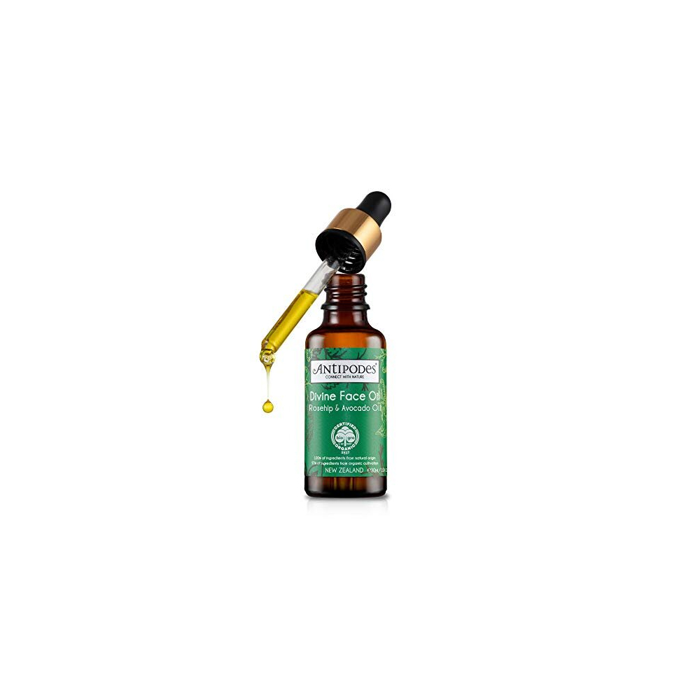 Antipodes Divine Face Oil Rosehip Oil Avocado Oil Anti-Aging Face Oil To Address Appearance Of Fine Lines Wrinkles - 30Ml