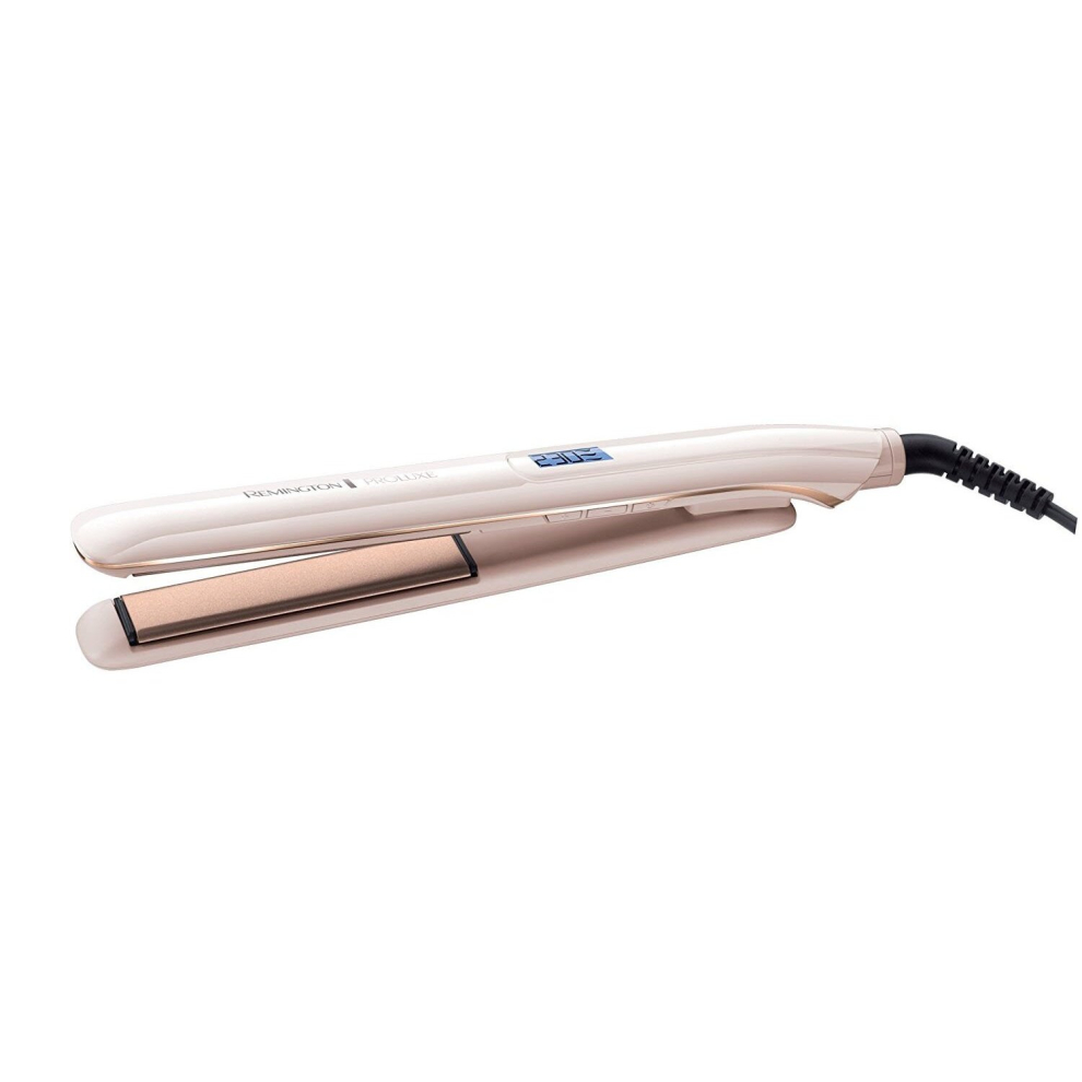 Remington Gold Proluxe Ceramic Hair Straighteners With Pro Low Temperature Protective Setting, Rose - S9100