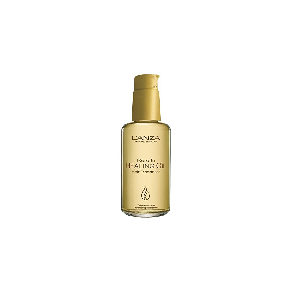 LANZA Keratin Healing Oil 100ml - Ultra-healing keratin + phyto IV complex for all hair types, soft, smooth, radiant shine (Code 7372)
