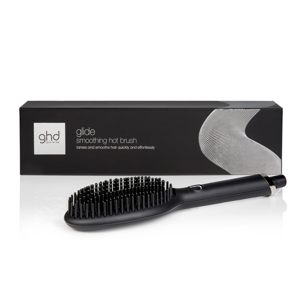 ghd Glide Hot Brush for Hair Styling, Ceramic Technology with Ioniser To Eliminate Frizz, Optimum 185 degreeC Temp For Salon Smooth Styling