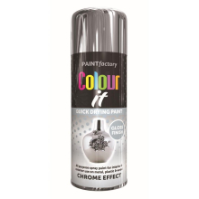 (CHROME EFFECT GLOSS 400ML (2700)) All Purpose Aerosol Metal Wood Plastic Spray Paint