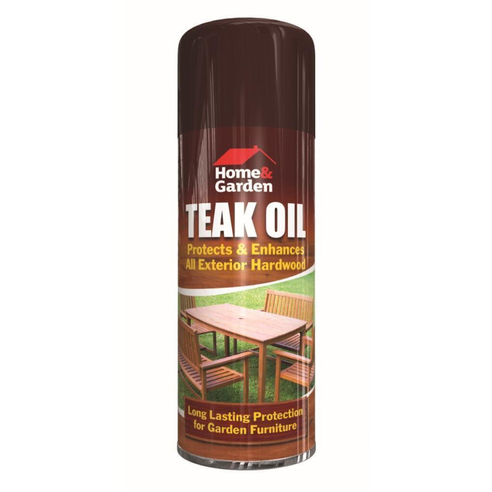 (TEAK OIL SPRAY 400ML (2614)	) All Purpose Aerosol Metal Wood Plastic Spray Paint