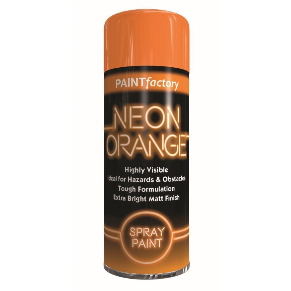 (NEON ORANGE SPRAY 200ML (5388)	) All Purpose Aerosol Metal Wood Plastic Spray Paint