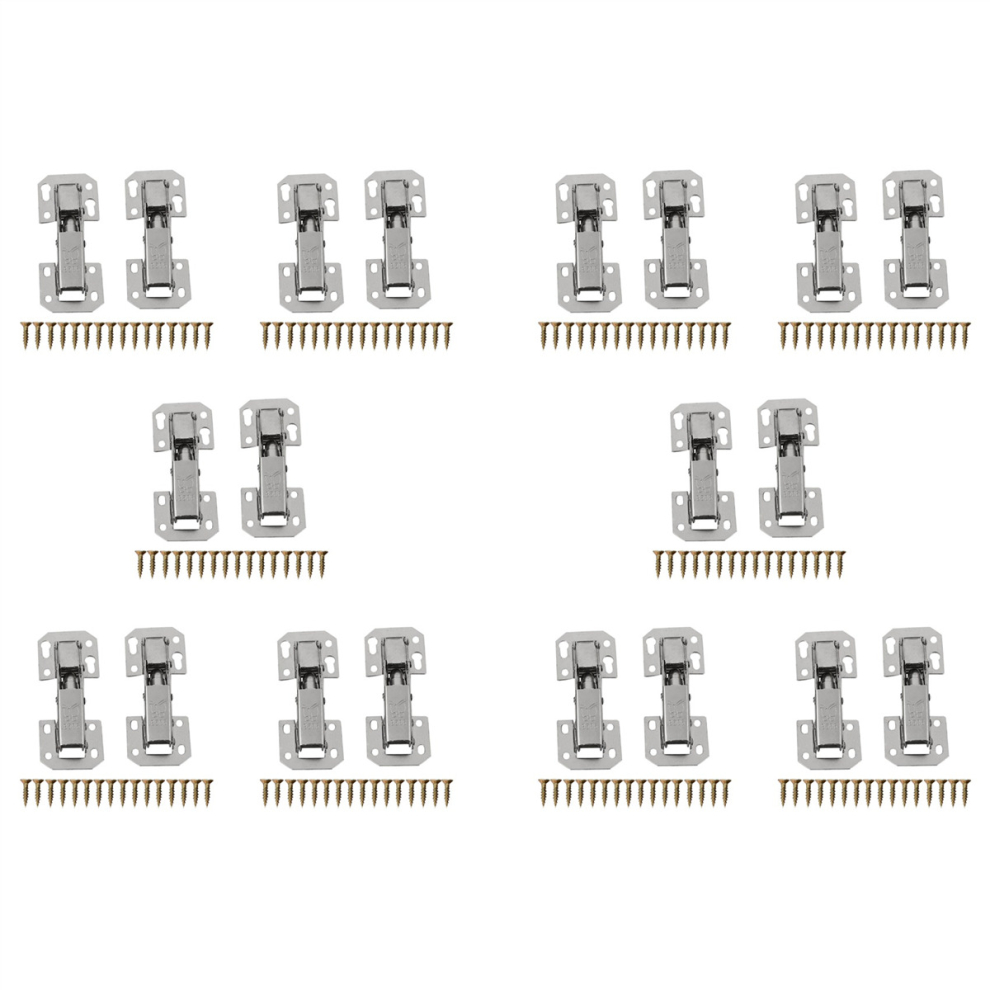 2X Kitchen Cupboard Cabinet Wardrobe 90Degree Door Hinges & Screws 4762764349738