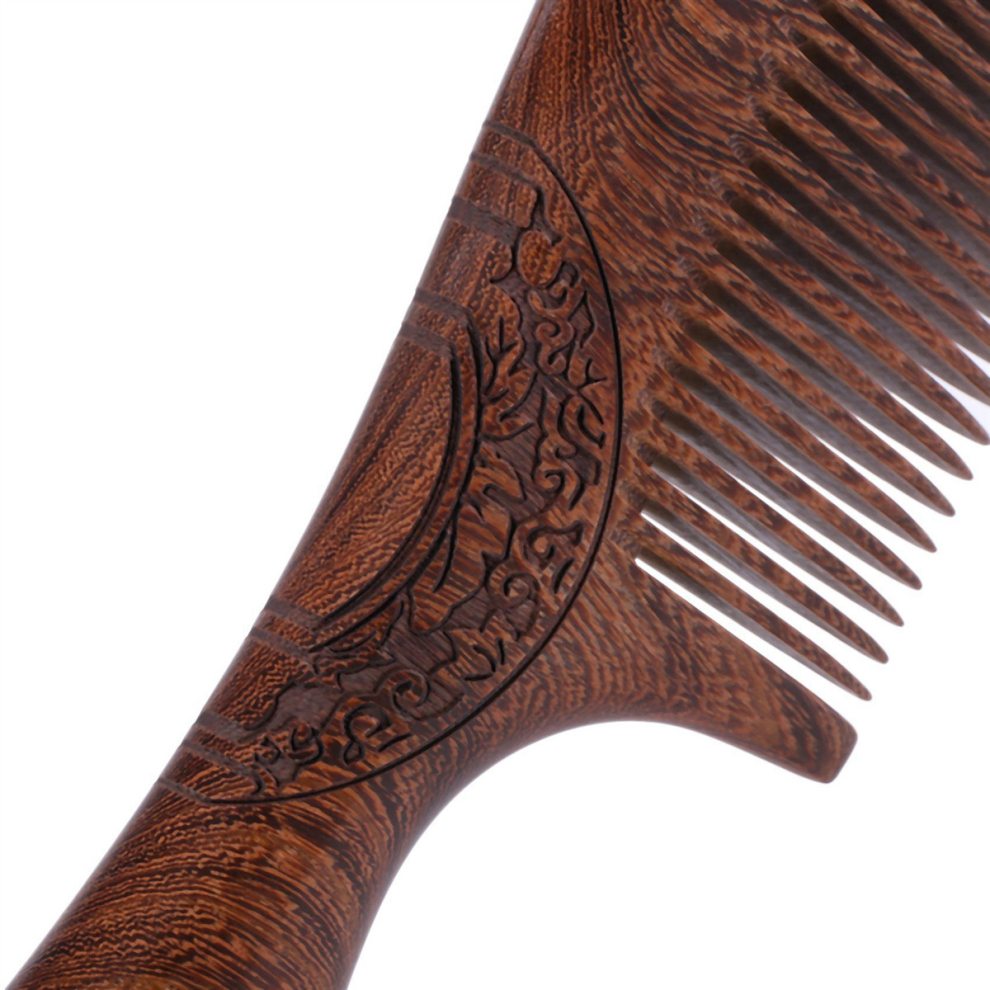 Tlily Unisex Not,Specified Sandalwood Comb Fine-Tooth Comb Wooden Handles Hair Comb