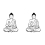 Wall Sticker Meditating Buddha Decal Removable Art Mural Home Decor 1