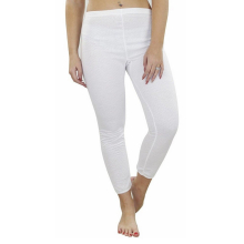 (White, S) Womens Thermal Underwear Leggings Warm Bottoms