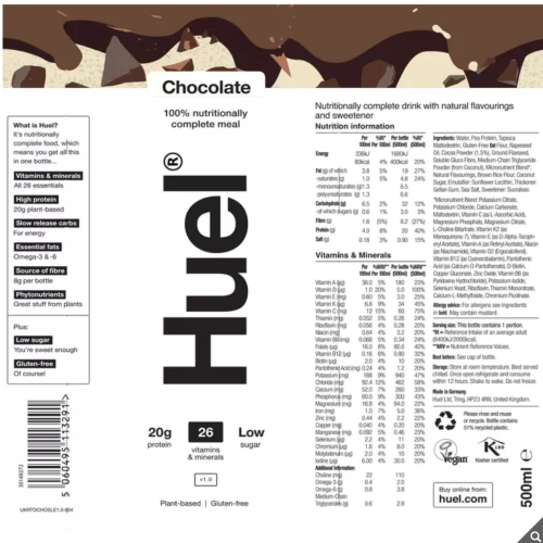 HUEL Huel Ready to Drink Chocolate 8 x 500ml 1