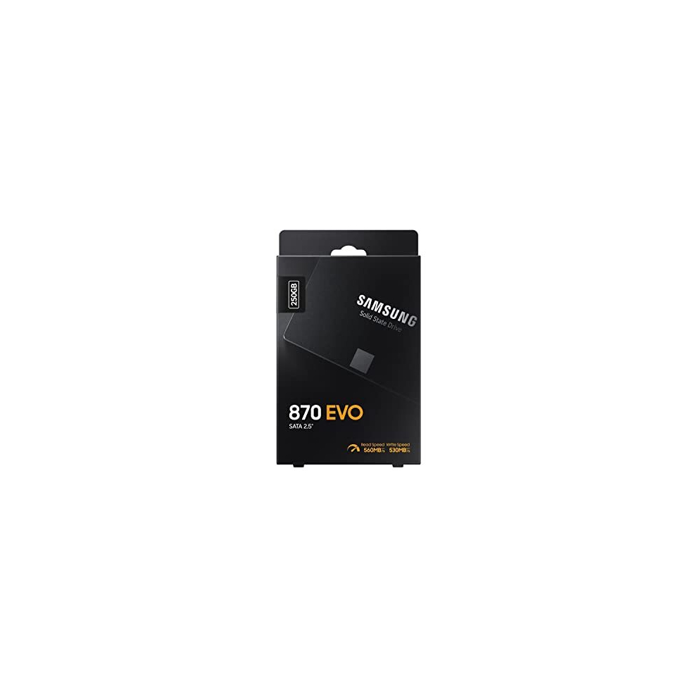 Samsung SSD 870 EVO, 250 GB, Form Factor 2.5 Inch, Intelligent Turbo Write, Magician 6 Software