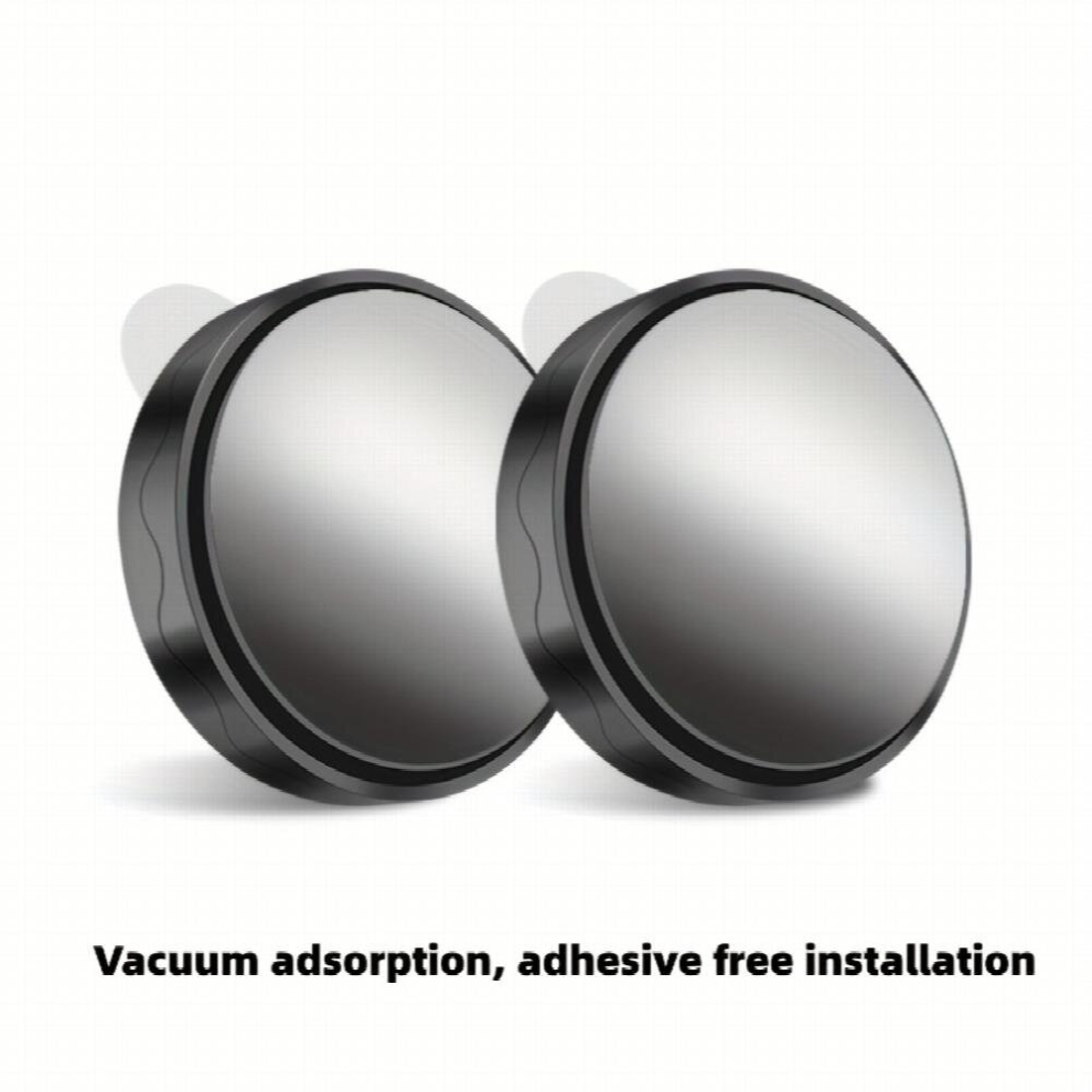 2Pcs Car Reverse Rearview Mirror Suction Cup Type Small Circular Mirror With 360 Adjustable Large Field Of View Auxiliary Wide Angle Blind Spot Mirror Multicoloured 885681067906