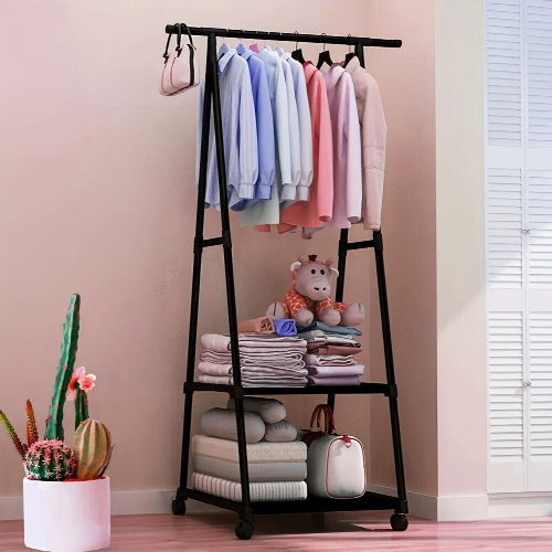 1pc Coat Rack Movable Coat Rack Triangle Coat Rack Household Coat Holder 1