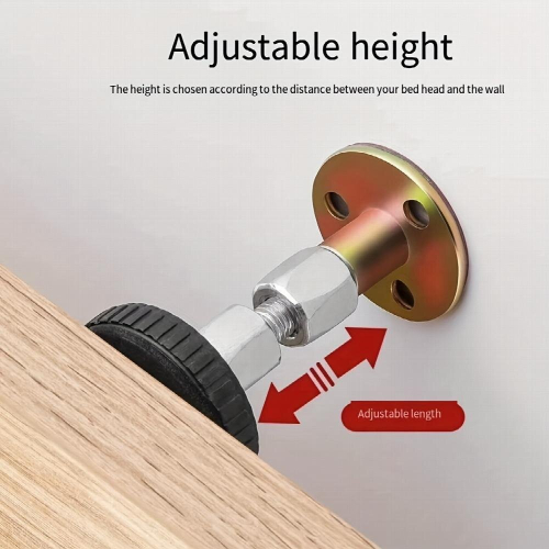 1pc Adjustable Threaded Bed Frame Anti Shake Tool Headboard Stoppers Bedside Anti Shake Tool For Beds Cabinets Sofas 1