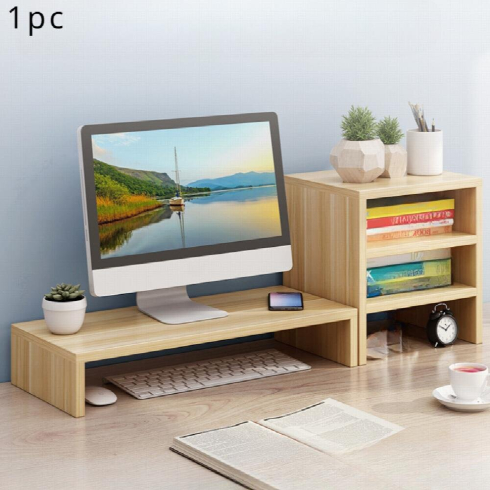 1pc Desktop Organizing Storage Rack Monitor Base Bracket Pad Desktop Computer Rack Office Desktop Storage Rack-image-OPC-PD8SWVY-NEW