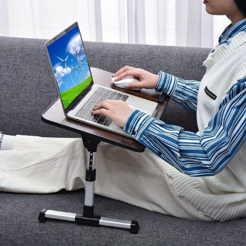 1pc Height Adjustable Foldable Table Laptop Table Folding Table Bed Table Study Table Office Table Suitable For Office Study 1