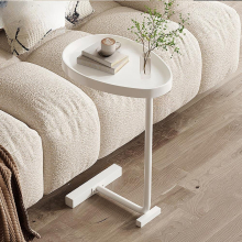 1pc Golden Small Coffee Tabl e Coffee Table Corner Table Bedside Table Living Room Bedroom Garden Decoration Space Saver