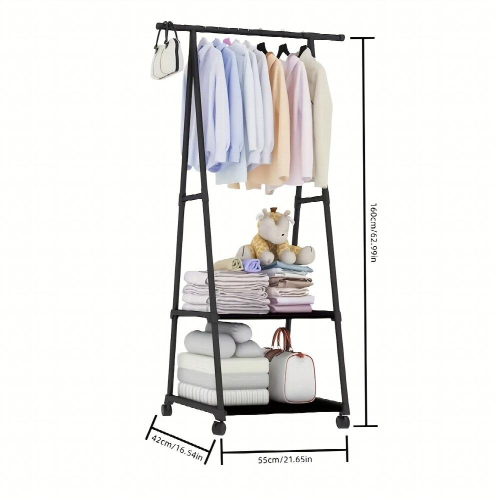 1pc Coat Rack Movable Coat Rack Triangle Coat Rack 1