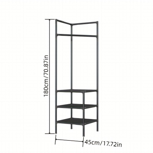 1pc Space Saving Coat Rack Multifunctional Wall Corner Coat Rack Household Organizer 2