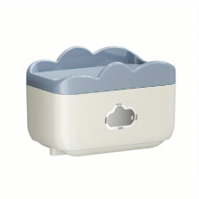 1PC Plastic Toilet Tissue Box Punch Wall Mounted Draw Paper Box Bathroom Tissue Box Roll Paper Storage Box Waterproof Toilet Tissue Holder Bathroom De