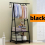 1pc 2 Layers Triangle Coat Rack Storage Rack With Wheels Household Organizer 1