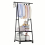 1pc 2 Layers Triangle Coat Rack Storage Rack With Wheels Household Organizer 5