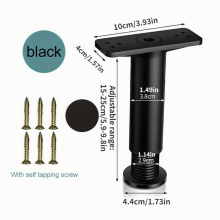 1pc Telescopic Bed Beam Adjustable Support Foot Heightening Furniture Leg Sofa Leg Bed Bottom Load Bearing Bracket Fixer