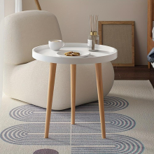 1pc Small Coffee Table Round Snack Table Portable And Space Saving With 91 44 Cm Stable Side End Table For Living Room Bedroom Office Perfect For Lapt