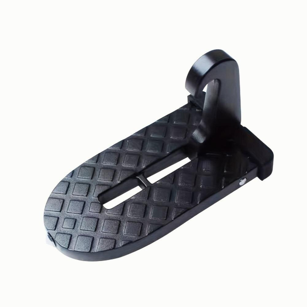 1Pc Metal Folding Pedal Universal For Automobiles Climbing On The Roof Anti Slip Pedal Multifunctional Window Breaker Climbing Device Ladder Black 885681084279