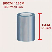 1PC Clear Leather Protective Film Car Bumper Hood Paint Protective Sticker Anti Scratch Transparent Film Car Accessories Waterproof Transparent Non Ba