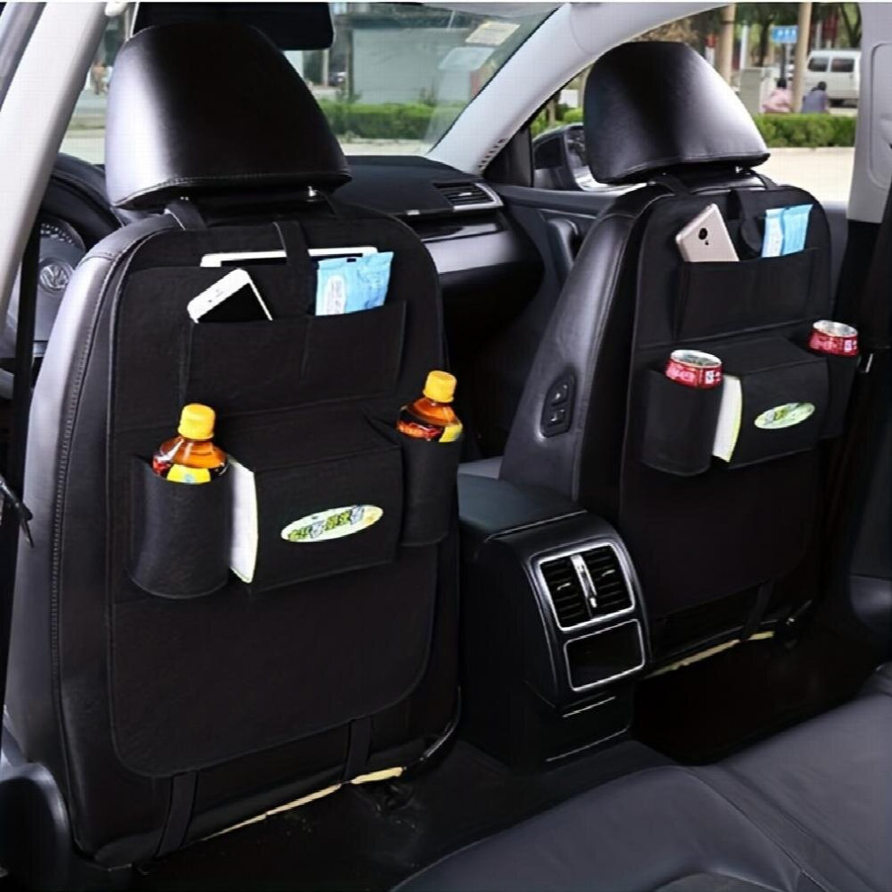5Pcs Felt Car Storage Bag Car Seat Back Hanging Storage Bag Car Hanging Finishing Organizer Car Interior Supplies Car Accessories Multicoloured 885681091802