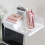 1pc Foldable Wall mounted Rack Bathroom Punch Plastic Shelf Household Organizer 1