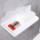1pc Foldable Wall mounted Rack Bathroom Punch Plastic Shelf Household Organizer 2