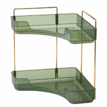 1pc Light Corner Shelf Kitchen Storage Bathroom Corner Shelf Layer Shelf Vanity Toilet Bathroom Storage Shelf