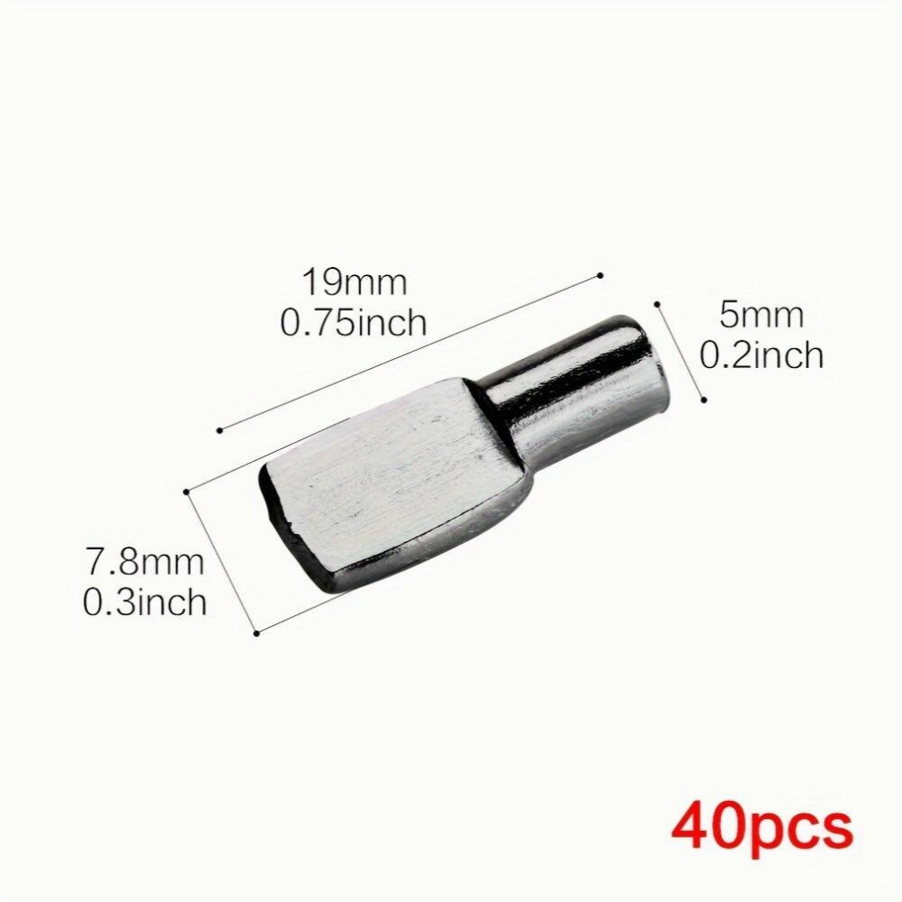 20 40 80Pcs Cabinet Shelf Pegs Kitchen Shelf Clips Bracket Support Pegs For Cupboard Closet Bookshelf Bookcase Household Storage And Organization For 885681119438
