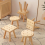 1pc Solid Wood Shoe Changing Stool Biscuit Shape Small Stool Outdoor Removable Small Stool Porch Stool 2