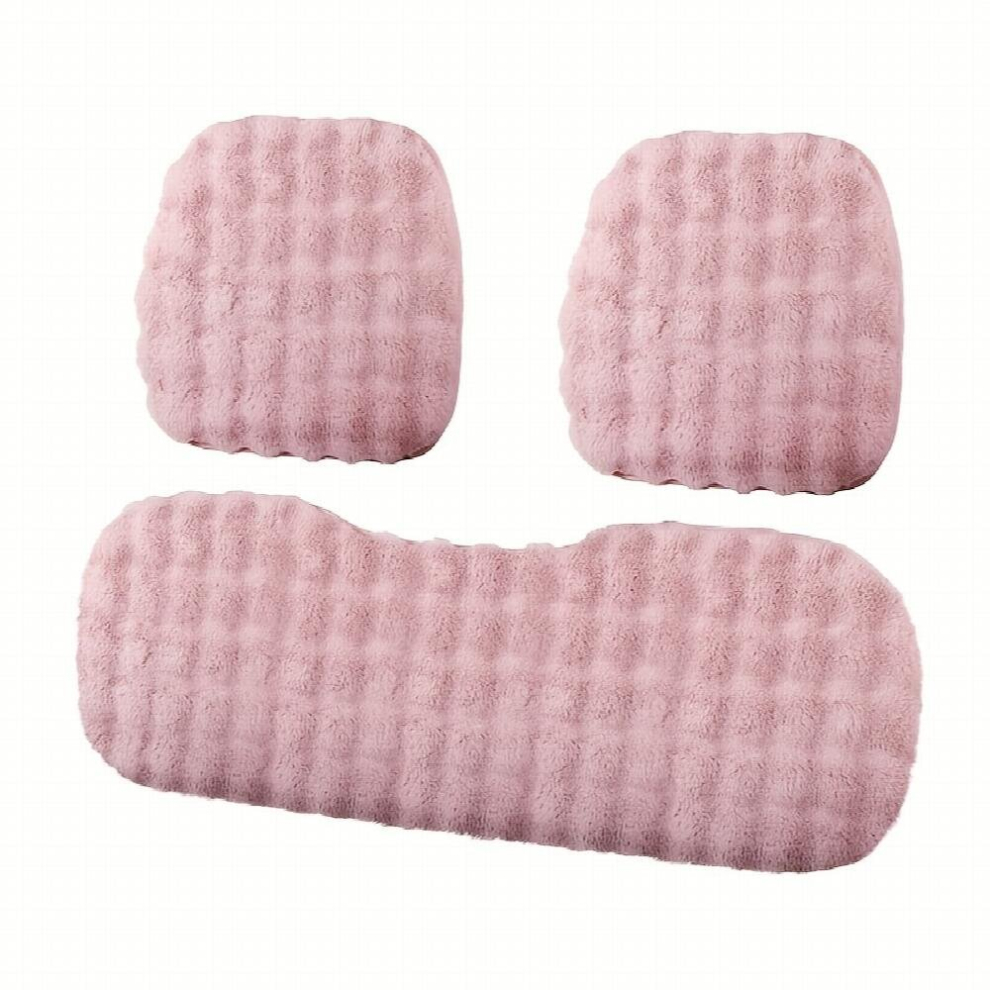 3Pcs Car Seat Cushion Set Plush Winter Warm Seat Cushion Non Slip Universal Seat Cushion 1Pc Three Seat Model 2Pcs Single Seat Model Car Accessories C Multicoloured 885681100023