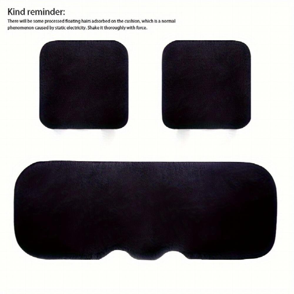 3Pcs Set Car Cushion Winter Plush Interior Car Supplies Car Seat Cover Car Accessories Auto Keep Warm Multicoloured 885681099938