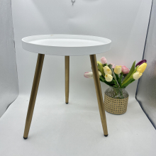 1pc Nordic Round Coffee Table Mini Wooden Bedside Table With 3 Legs Leisure Snack Table Modern Minimalist Mini Tea Table Bedroom Living Room Furniture