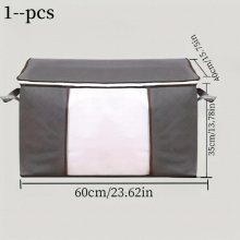 1 2 3pcs Folding Storage Box With Handles Non Woven Fabric Clothes Basket For Clothes Blankets Books Toys Household Wardrobe Organizer Space Saving Or