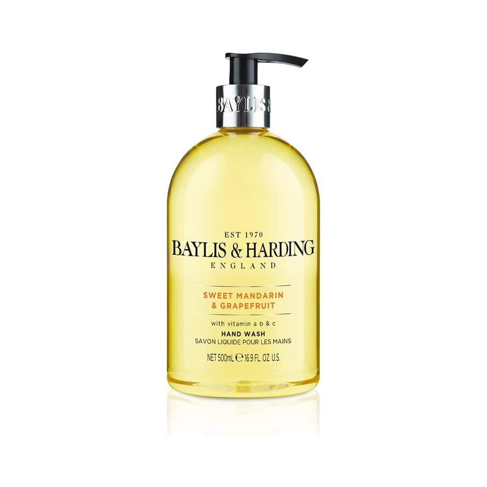 Baylis &Harding Sweet Mandarin Hand Wash500 ml Packof 3 Vegan Friendly