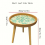 1pc Rattan Braided Bedside Table Boho Style Bedroom Decor Round Sofa Small Side Table Small Coffee Table 4