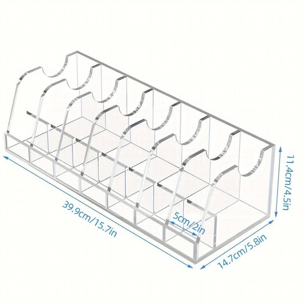 1pc Acrylic Belt Storage Box 7 Grid Tie Belt Silk Scarf Display Rack grid Dresser Belt Storage Box Transparent Display Box Suitable Space Saving Stora-image-OPC-PD8T6P2-NEW