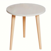 1pc Small Coffee Table Round Snack Table Portable And Space Saving With 3 Feets Stable Side End Table For Living Room Bedroom Office Perfect For Lapto