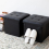 1pc Foldable PU Sofa Interior Stool With Storage Box purpose Shoe Ottoman Stool Leather Square Poly Blend Stool 8