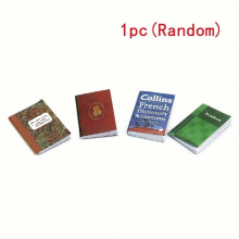 1pc Dollhouse Vintage Book Model Notebook Mini Magazine Dollhouse Furniture Decoration Halloween Christmas Gift 1 12 Scale