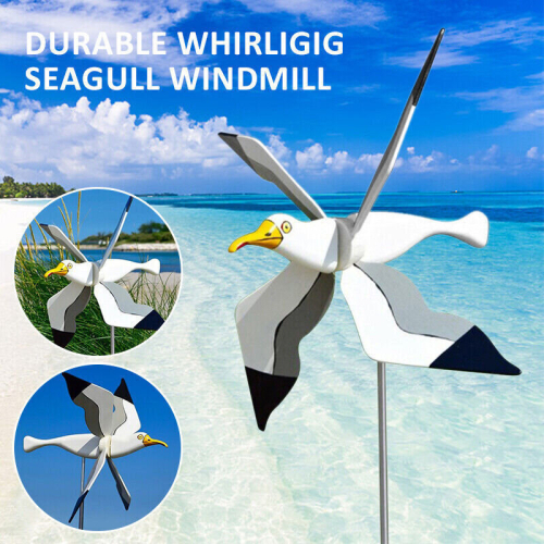 Durable Whirligig Seagull Windmill Garden Ornaments For Lawn Decoration