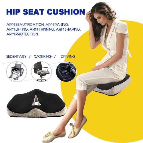 Cuscino per Coccige Sciatica Emorroidi Tailbone Back Pain Relief, Memory Foam Ergonomic Posture Seat Pads 2