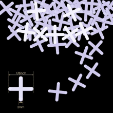 100pcs Wide Tile Spacers 3mm Tiles Leveler Spacers Replaceable Tile Levelers Wall Floor Cross Spacers For Ceramic Tile And Stone Installation
